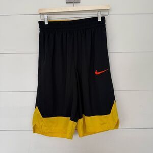 Nike Men’s Small Colorblock Black Yellow Athletic Shorts